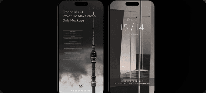 Responsive agency dual phone mockups